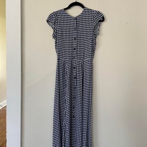 Reformation Blue Gingham Fauna Dress